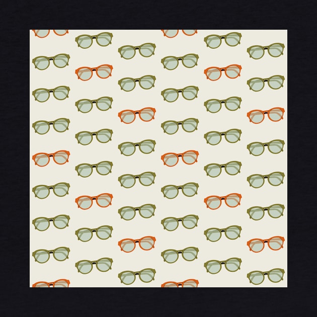 Pattern with plastic colorful eyeglasses by DanielK